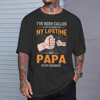 Personalized Dad Papa Is My Favorite T Shirt - Thegiftio UK