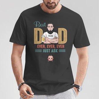 Personalized Dad T Shirt - Thegiftio UK