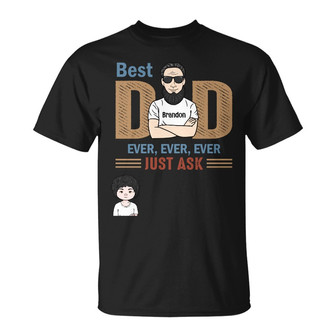 Personalized Dad T Shirt - Thegiftio UK