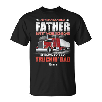 Personalized Dad Trucker FD T Shirt - Thegiftio UK