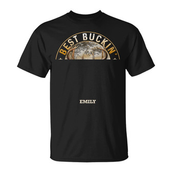Personalized Deer Hunting Buckin Dad Grandpa T Shirt - Thegiftio UK