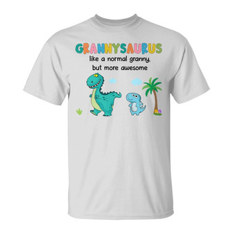 Personalized Dinosaur Mom Grandma T Shirt - Thegiftio UK