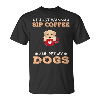Personalized Dog Coffee Lovers T Shirt - Thegiftio UK