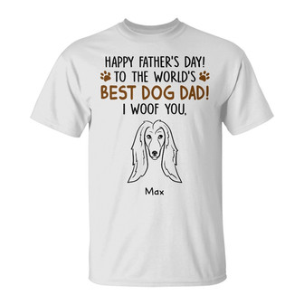 Personalized Dog Dad Father's Day T Shirt - Thegiftio UK