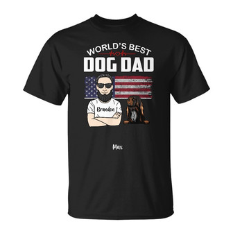 Personalized Dog Dad Grandpa Just Ask T Shirt - Thegiftio UK