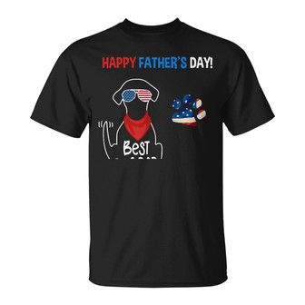 Personalized Dog Dad Happy Father Day T Shirt - Thegiftio UK