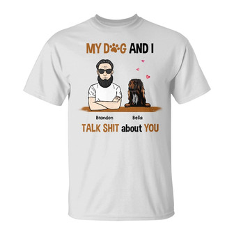 Personalized Dog Dad Mom T Shirt - Thegiftio UK