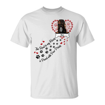 Personalized Dog Dad Road To My Heart T Shirt - Thegiftio UK