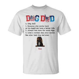 Personalized Dog Dad T Shirt - Thegiftio UK