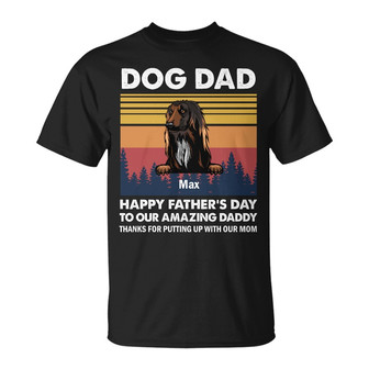 Personalized Dog Dad T Shirt - Thegiftio UK