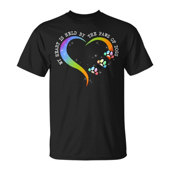 Personalized Dog Heart Held By T Shirt - Thegiftio UK