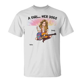 Personalized Dog Hippie Girl Beautiful Things T Shirt - Thegiftio UK