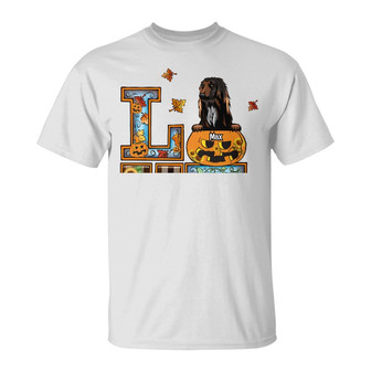 Personalized Dog Love Fall Halloween T Shirt - Thegiftio UK