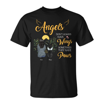 Personalized Dog Memo Black T Shirt - Thegiftio UK