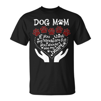 Personalized Dog Mom Grandma Heart T Shirt - Thegiftio UK