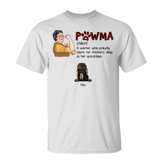 Personalized Dog Mom Grandma T Shirt - Thegiftio UK