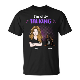 Personalized Dog Mom Grandma T Shirt - Thegiftio UK