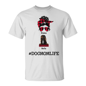 Personalized Dog Mom Life T Shirt - Thegiftio UK