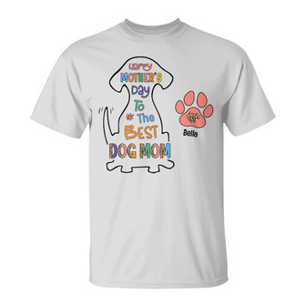 Personalized Dog Mom Mother Day T Shirt - Thegiftio UK