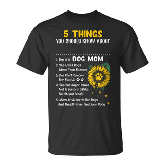 Personalized Dog Mom T Shirt - Thegiftio UK