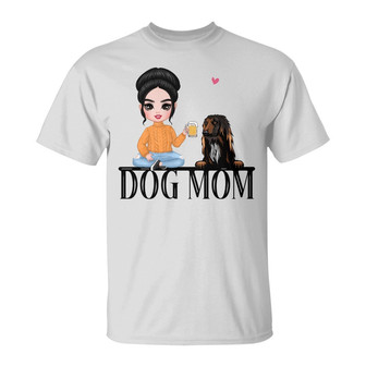 Personalized Dog Mom T Shirt - Thegiftio UK
