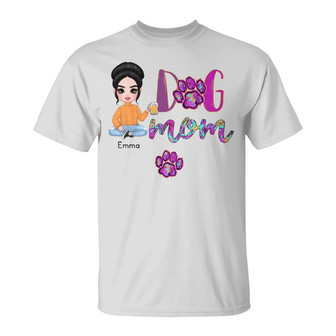 Personalized Dog Mom T Shirt - Thegiftio UK
