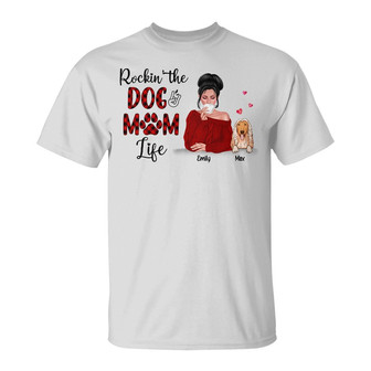 Personalized Dog Mom T Shirt - Thegiftio UK