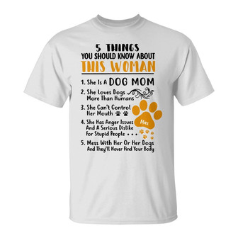 Personalized Dog Mom T Shirt - Thegiftio UK