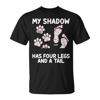 Personalized Dog My Shadow T Shirt - Thegiftio UK