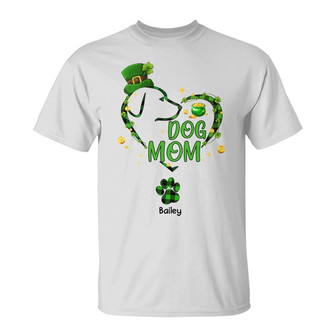 Personalized Funny St Patrick's Dog Gift, Dog Patrick's Day Mom T Shirt - Thegiftio UK