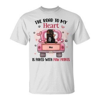 Personalized Dog Road To My Heart T Shirt - Thegiftio UK