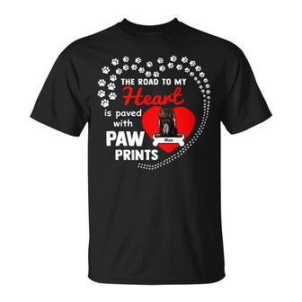 Personalized Dog Road To My Heart T Shirt - Thegiftio UK