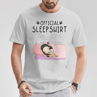 Personalized Dog Sleep Shirt T Shirt - Thegiftio UK