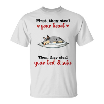 Personalized Dog Steal Couch T Shirt - Thegiftio UK