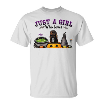 Personalized Dog Witch Fall Halloween T Shirt - Thegiftio UK
