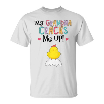 Personalized Easter Grandma Cracks Me Up T Shirt - Thegiftio UK
