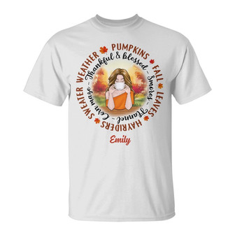 Personalized Fall Girl T Shirt - Thegiftio UK