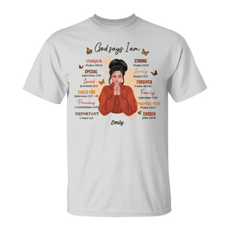 Personalized Fall God Says T Shirt - Thegiftio UK