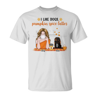 Personalized Fall Halloween Dog Mom T Shirt - Thegiftio UK