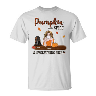 Personalized Fall Halloween Dog Mom T Shirt - Thegiftio UK