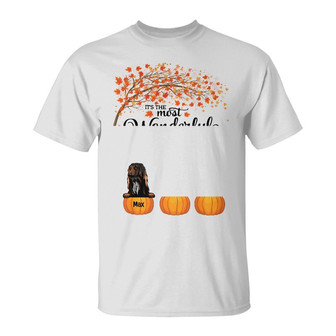 Personalized Fall Halloween Dog T Shirt - Thegiftio UK
