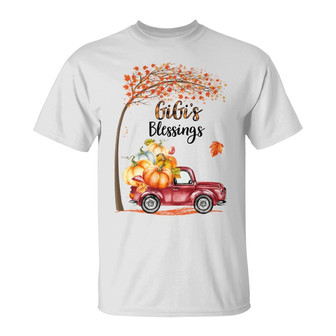 Personalized Fall Halloween Grandma Blessings T Shirt - Thegiftio UK