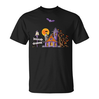 Personalized Fall Halloween Grandma Boo Crew T Shirt - Thegiftio UK