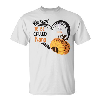 Personalized Fall Halloween Grandma T Shirt - Thegiftio UK