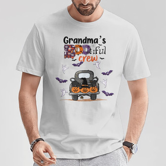 Personalized Fall Halloween Mom Grandma T Shirt - Thegiftio UK