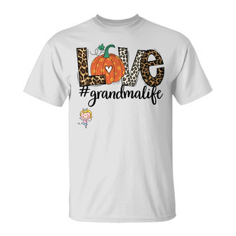 Personalized Fall Halloween Mom Grandma T Shirt - Thegiftio UK