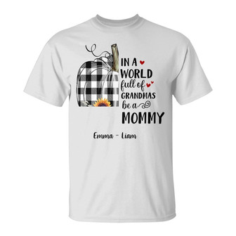 Personalized Fall Halloween Mom Grandma T Shirt - Thegiftio UK
