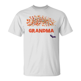 Personalized Fall Halloween Mom Grandma T Shirt - Thegiftio UK