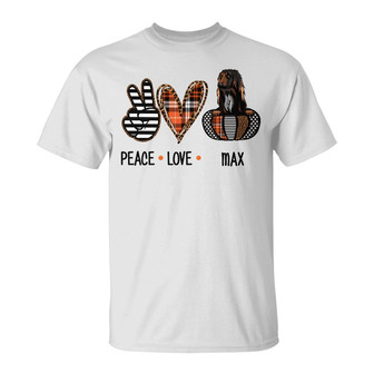 Personalized Fall Halloween Peace Love Dog T Shirt - Thegiftio UK