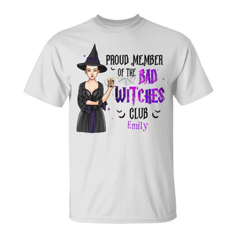Personalized Fall Halloween WItch Club T Shirt - Thegiftio UK